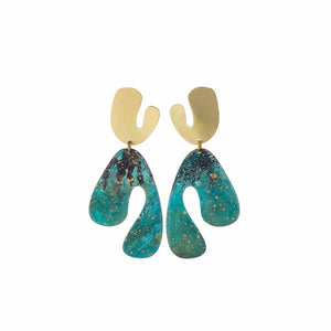 Fauvism Large Forrest Earrings