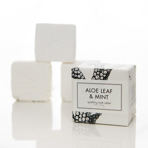 Sparkling Bath Tablet - Aloe Leaf and Mint